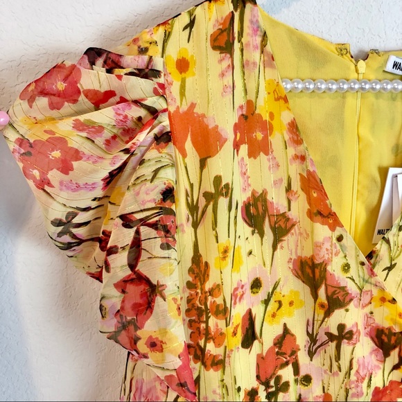 Walter Baker Adriana Floral Puff Sleeve Mini Dress - Picture 3 of 11